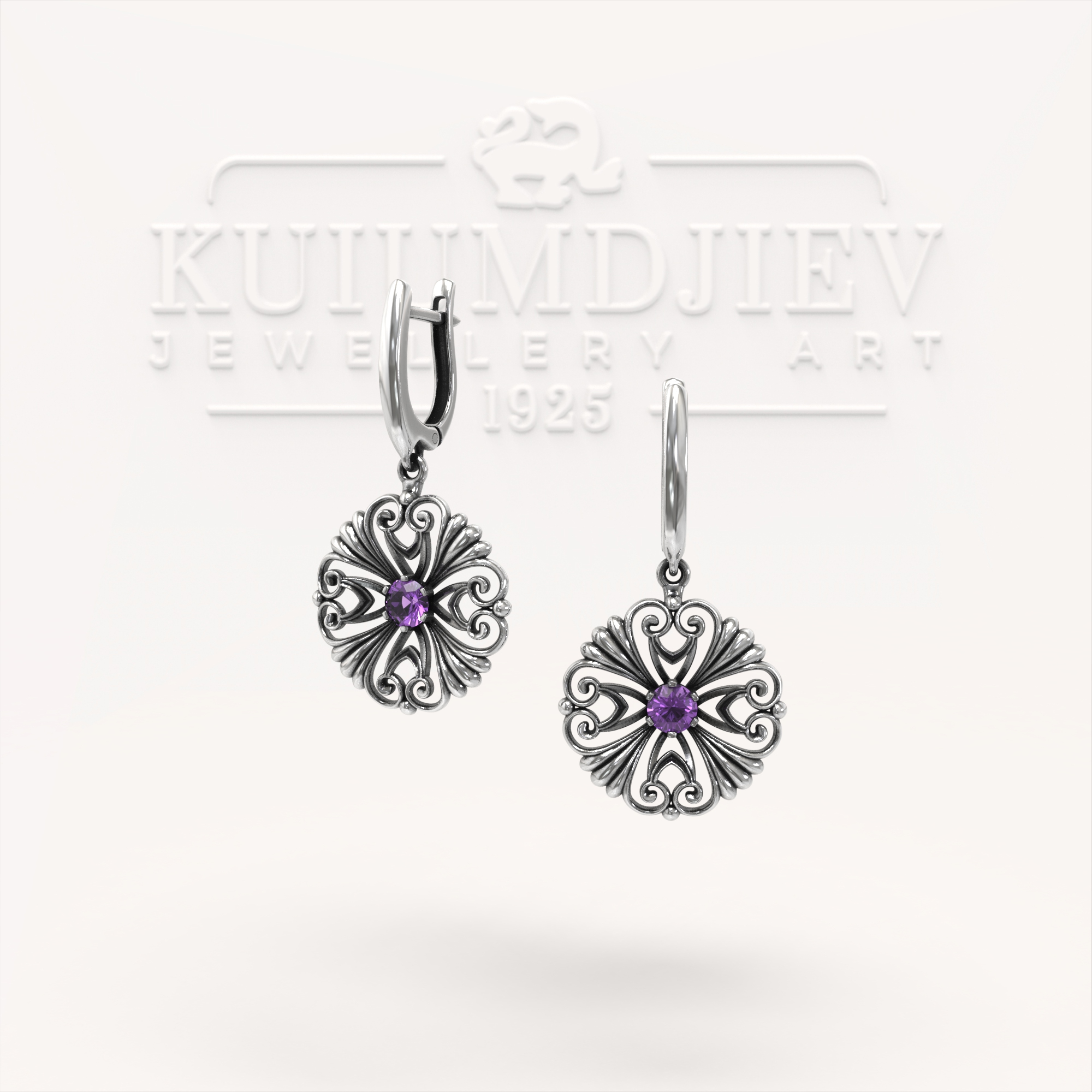 Обеци Детелини | Kuiumdjiev Jewellery Art | Бижутерия Куюмджиев 1925 Обеци Детелини