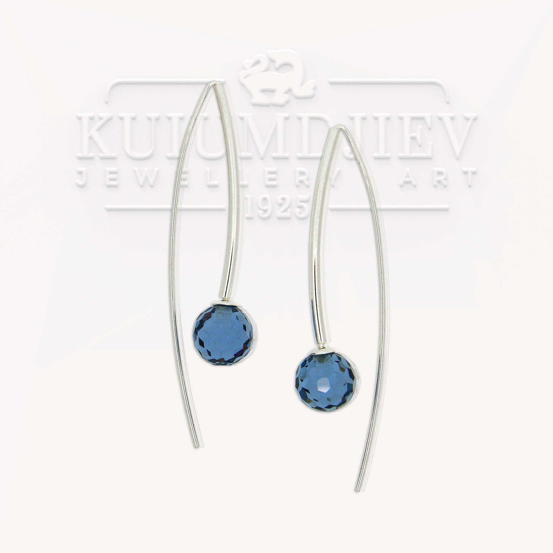 Висящи обeци с камъни | Kuiumdjiev Jewellery Art | Бижутерия Куюмджиев 1925 Висящи обeци с камъни