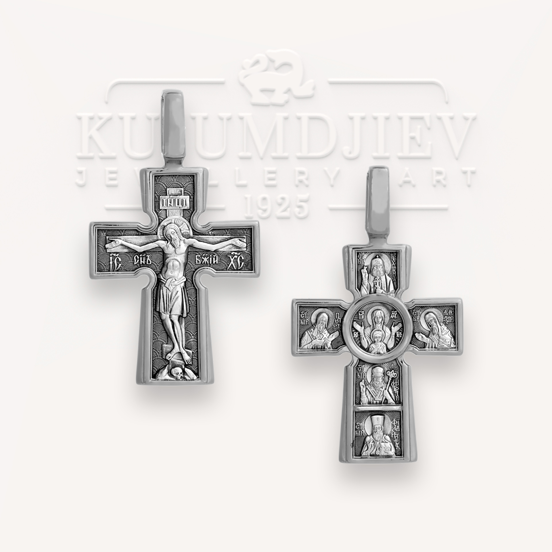 Сребърен православен кръст