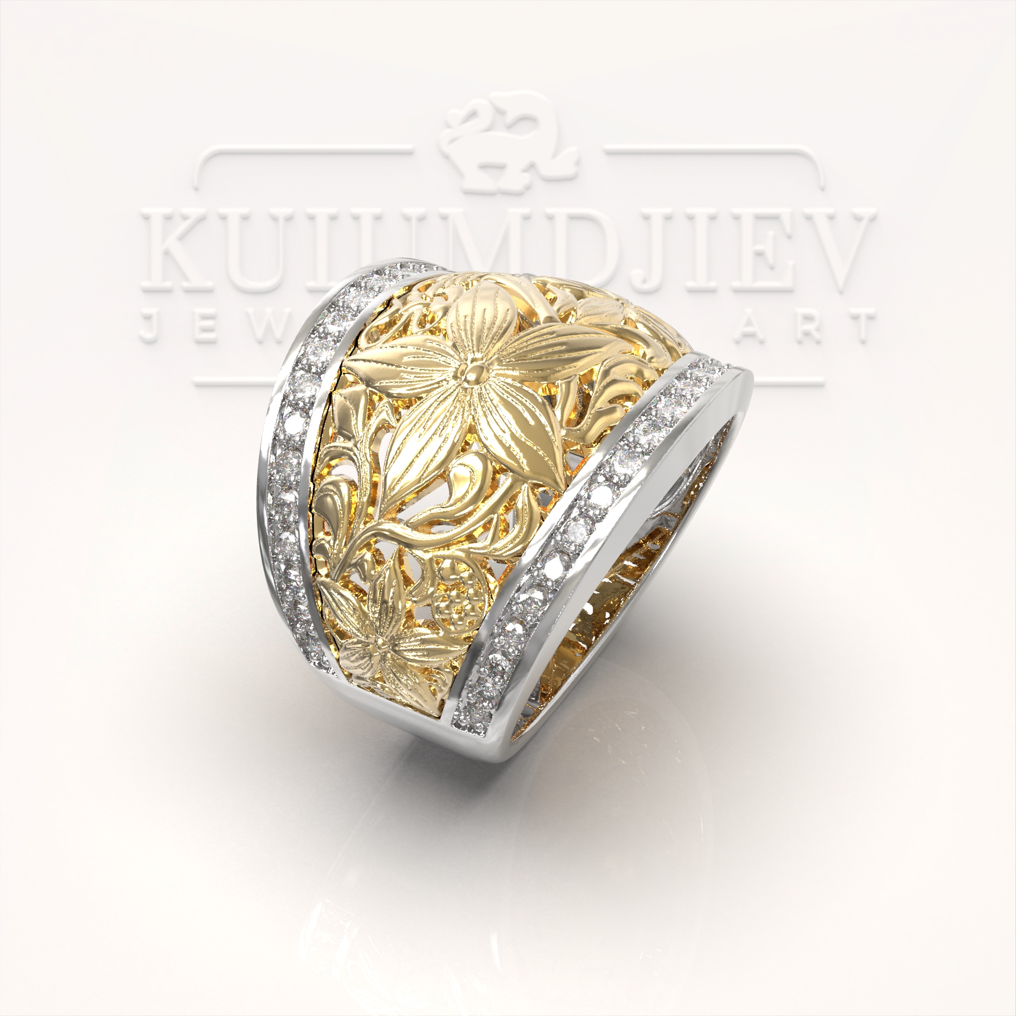 Златен пръстен - индивидуална поръчка | Kuiumdjiev Jewellery Art | Бижутерия Куюмджиев 1925 Златен пръстен - индивидуална поръчка