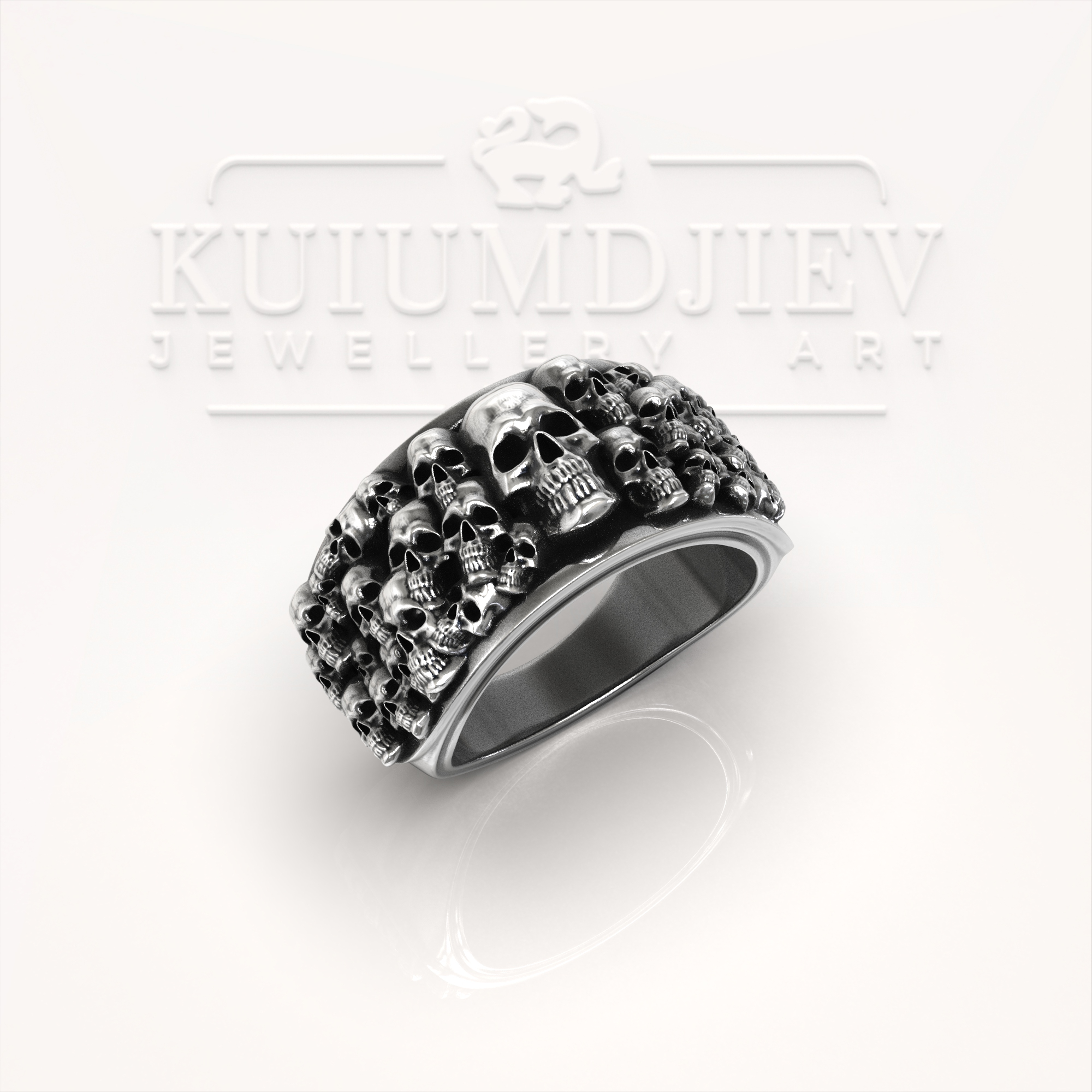 Пръстен с черепи | Kuiumdjiev Jewellery Art | Бижутерия Куюмджиев 1925 Пръстен с черепи