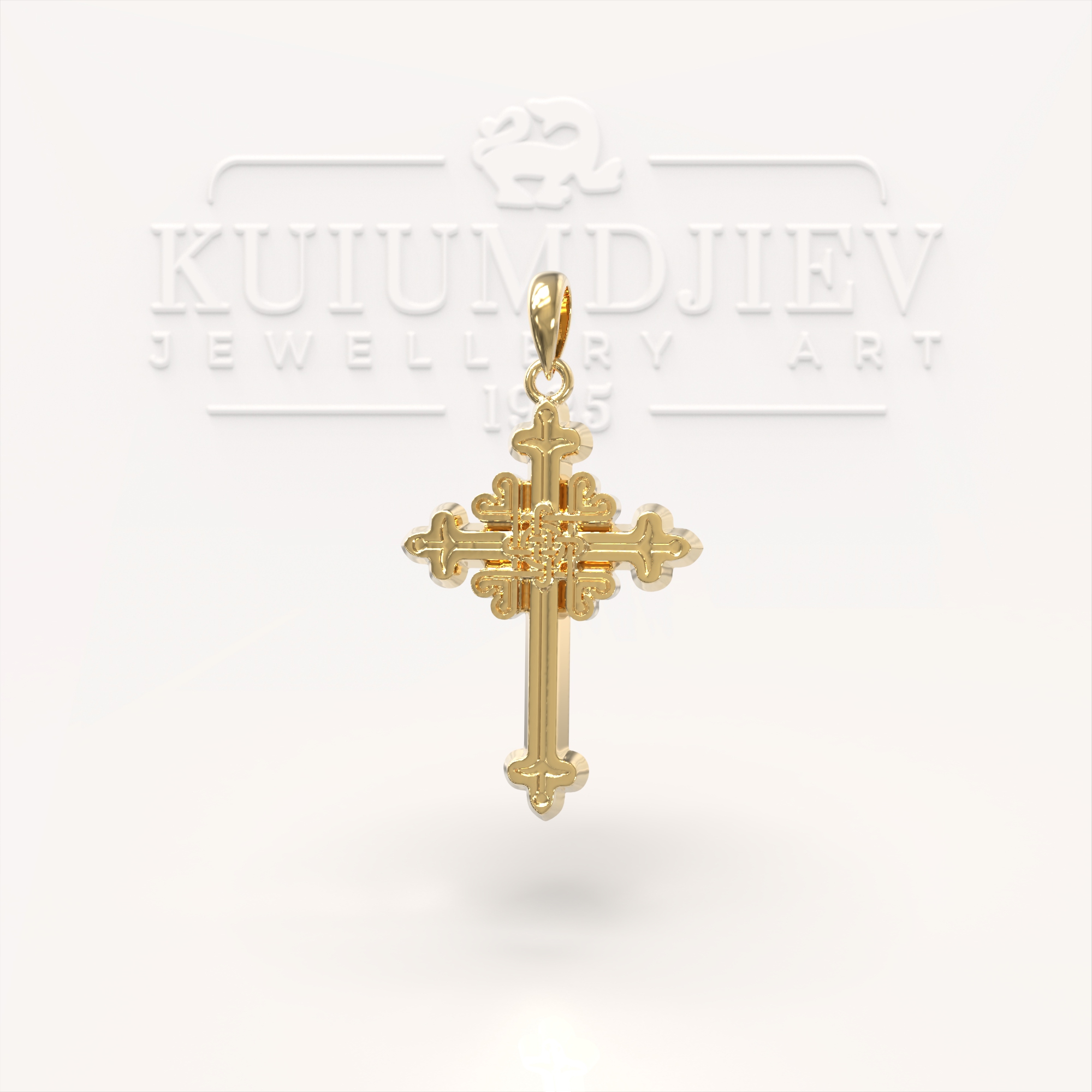 Gold Orthodox cross