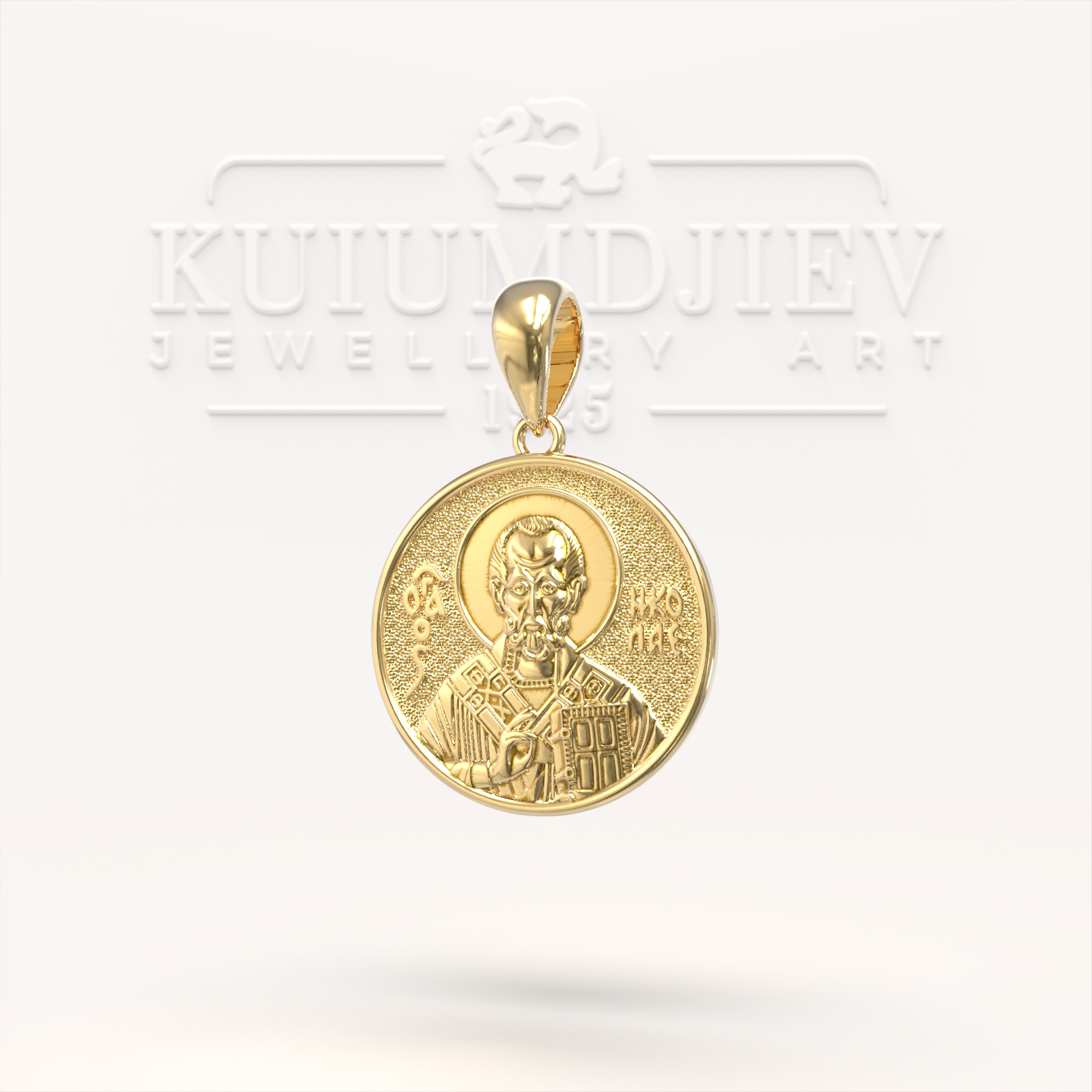 Gold Medallion with the Image of Saint Nicholas the Wonderworker
